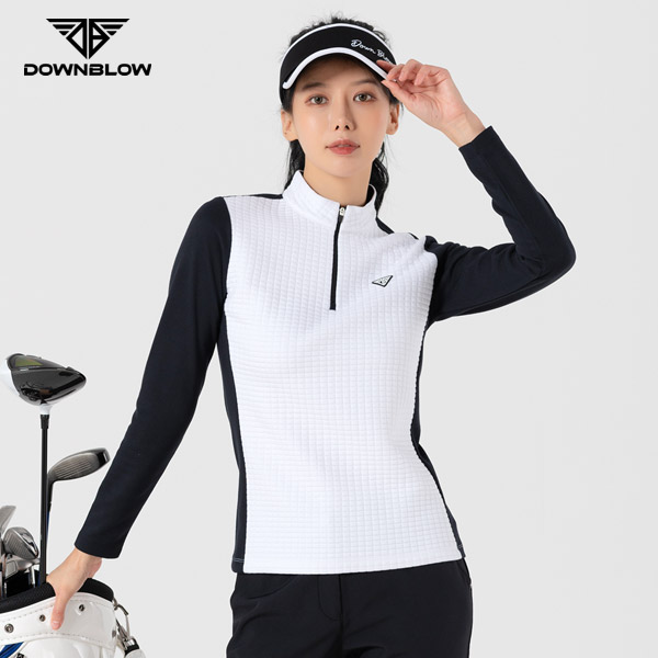 다운블로우 DBFWLW-2300W 여자 골프웨어 반집업 티셔츠 여성상의 여자상의