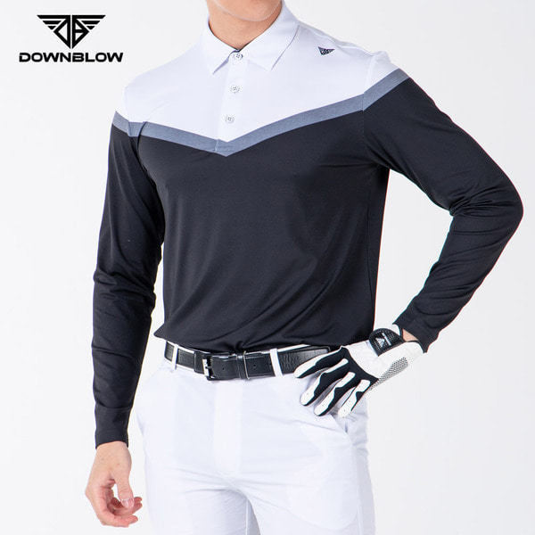 DB5001M 남자 골프 긴팔 티셔츠 남성 상의 기능성 쿨원단 골프웨어