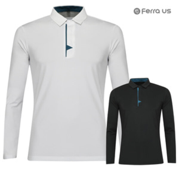 페라어스 남성 삼각배색 골프 긴팔셔츠 CTS3BFU2013